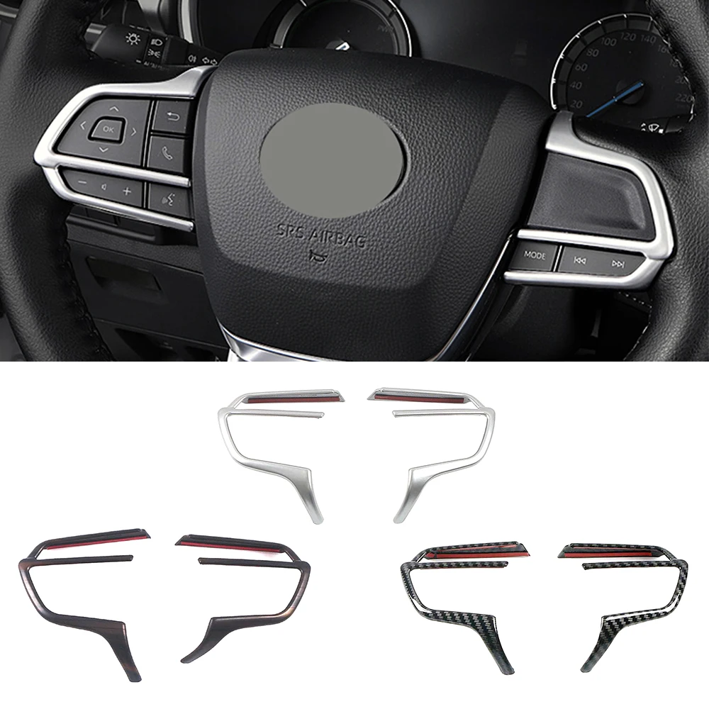 

For Toyota Highlander XU70 2022 Car Interior Accessories Modify Sticker Steering Wheel Switch Button Decorate Trim Frame Sequins