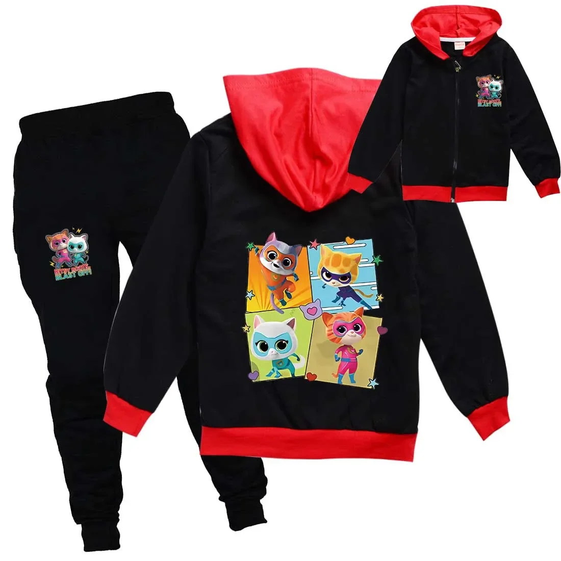 Детская одежда Superkitties детская толстовка на молнии куртка брюки комплект из 2