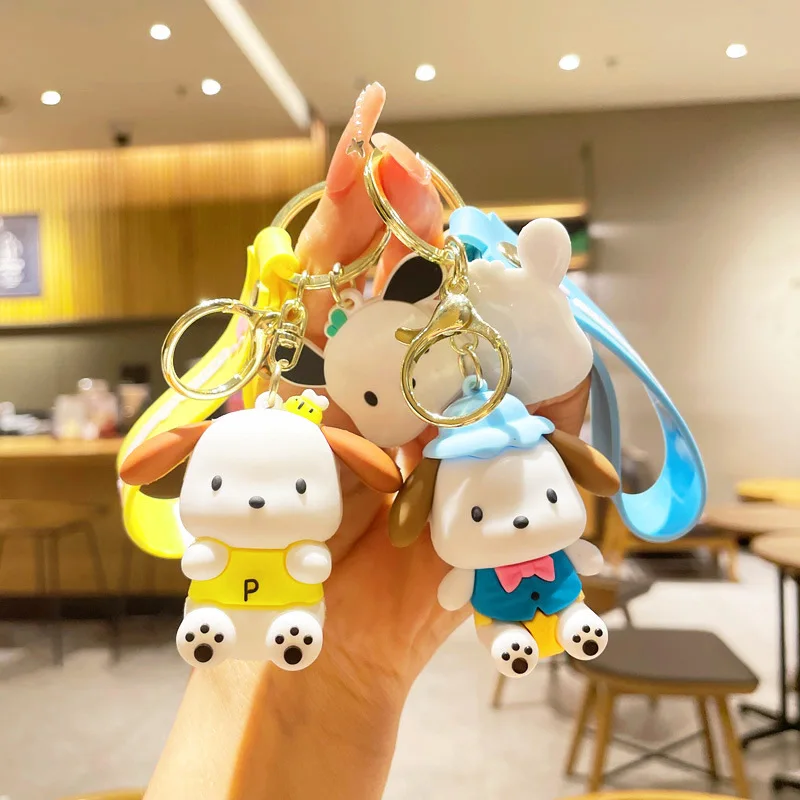 

Новинка Kawaii Sanrioed полачко силиконовый брелок с подвеской милый мультяшный аниме персонажи брелок для детей студентов игрушки подарки