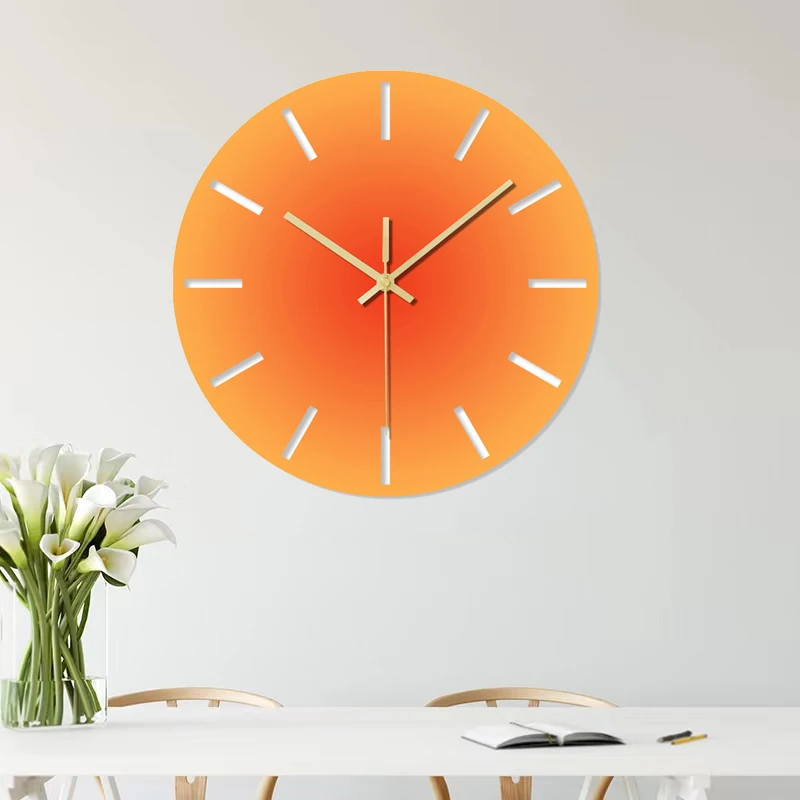 

INS Nordic Style 12 Inch Dusk Color Toughened Glass Wall Clock Bedroom Living Room Home Decoration 2022 New Fashion Wall Clocks