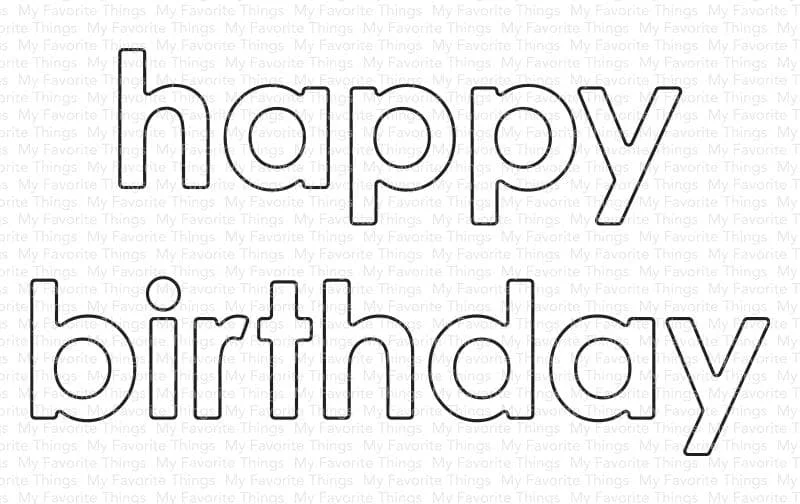 

Bold Happy Birthday Metal Cutting Dies Clear Stamps Scrapbook Diary Secoration Embossing Template Diy Greeting Card Blade Punch