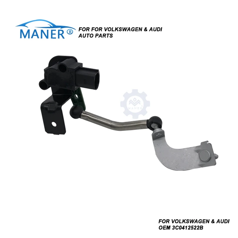

MANERI 3C0412522B Right Side Height Level Sensor For Volkswagen Golf Tiguan Audi Q3 CC Eos Passat R32 Rabbit 2008-2018