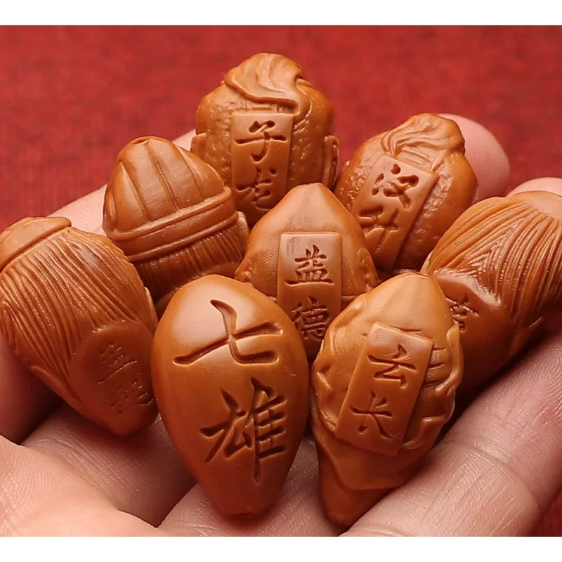 Мужской браслет Shu Kingdom Seven из оливкового ореха ручная резьба изысканный нож