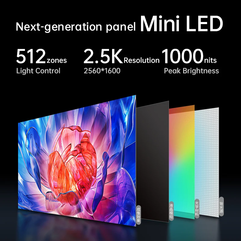 Портативный монитор VCHANCE 16 дюймов 2 5 K 144 Гц 1000 нит 100% sRGB