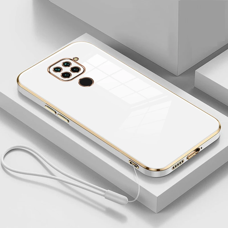 Чехлы для Xiaomi Redmi Note 9 чехол M2003J15SC M2003J15SG Роскошный телефона с квадратным покрытием