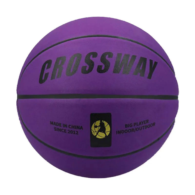 

Soft Microfiber Basketball Size 7 Wear-Resistant Anti-Slip Waterproof Outdoor & Indoor Professional Basketball Ball Purple
