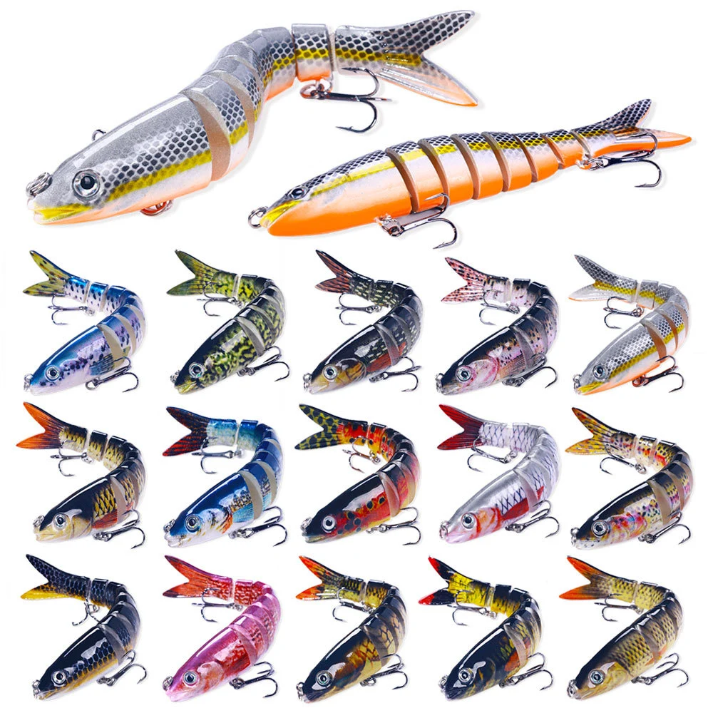 

Fishing Wobbler Lifelike 8 Segment Swimbait Crankbait Hard Bait Slow 13.4cm 18g Isca Artificial Lures Fishing Tackle