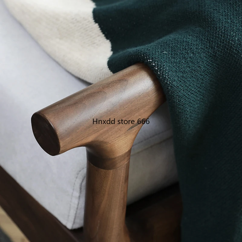 Северо-американский диван из черной ореховой ткани светильник Роскошная Новая