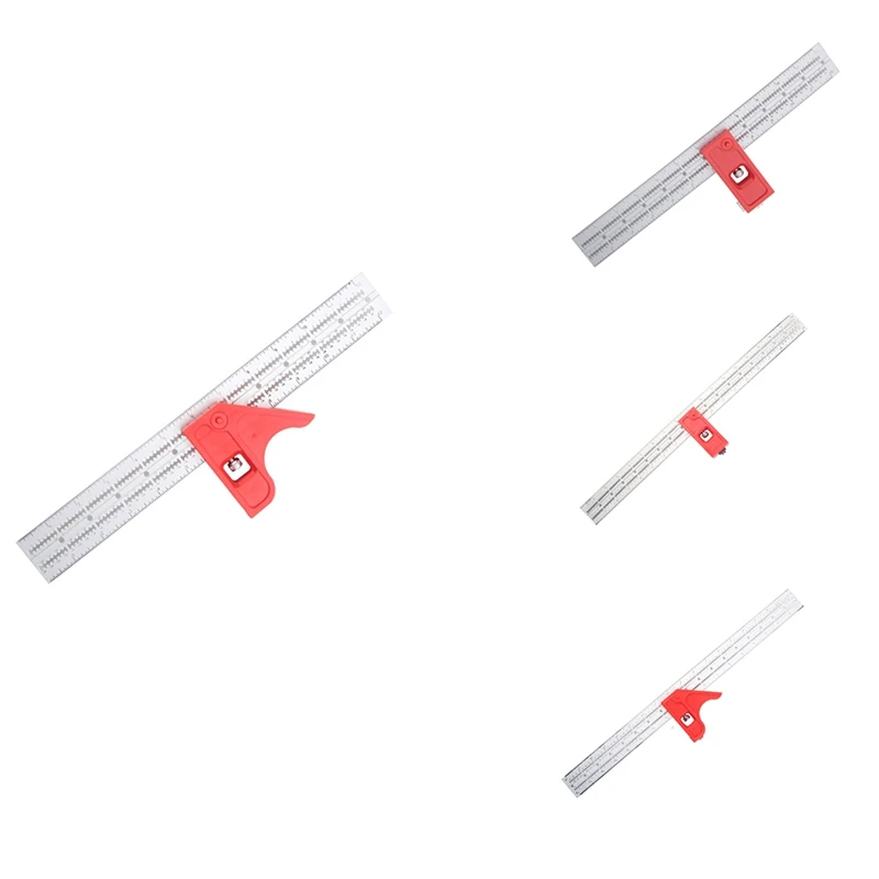

Woodworkers Edge Rule Auto-Line Drill Guide High-Precision Angle Gauge Metal Carpentry Tool Measuring