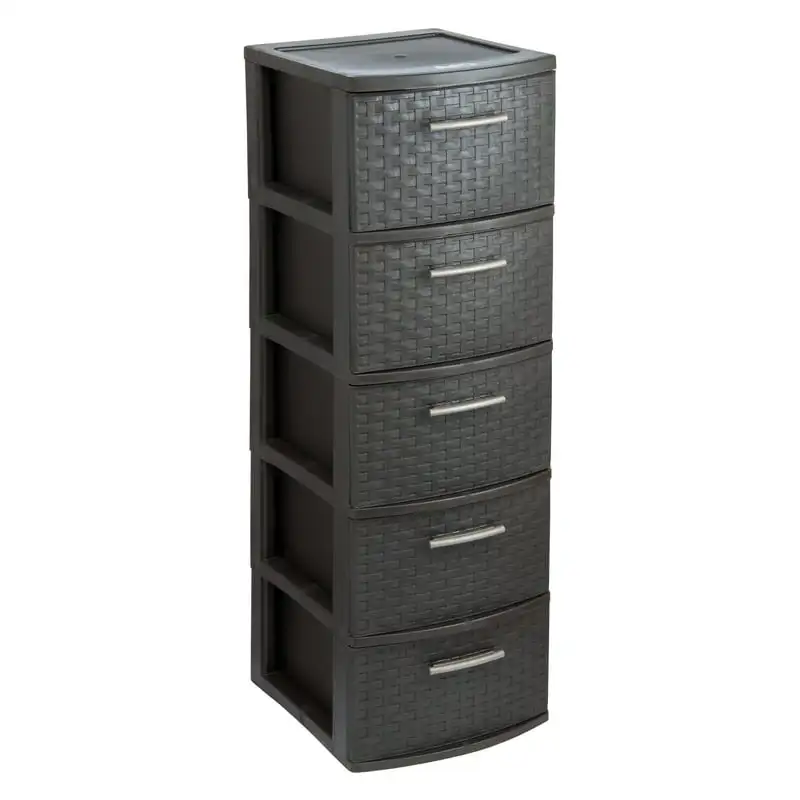 

5-Drawer Storage Cabinet 13"W, Espresso