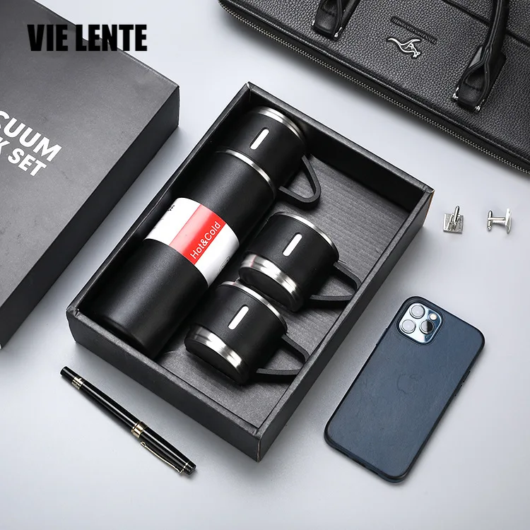 

500ML Bullet Double-Layer 304 Stainless Steel Tumbler Vacuum Thermal Flask Thermos Water Coffee Tea Portable Thermos Bottle