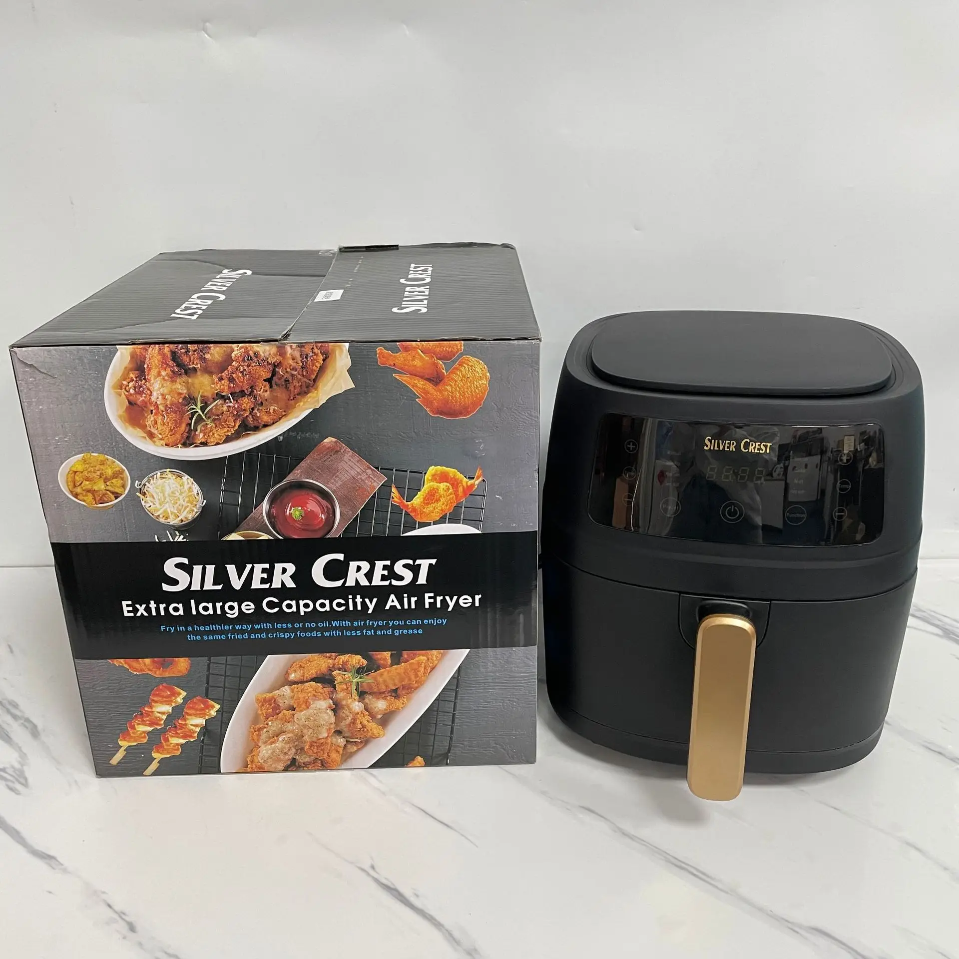 

2021 New Arrival Sliver Crest Kitchen Accessories 8L 2400W Digital Electric Deep Fryers Air Fryer