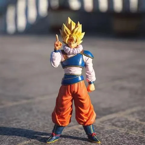 

Dragon Ball Z Goku фигурка супер сайяна коллекция качественных игрушек из ПВХ подарок для детей 28 см