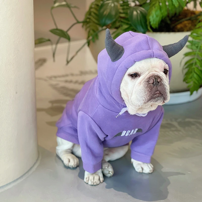 

Winter Pet Coat Small Dog Hoodie Outfit Pomeranian Poodle Bichon Schnauzer Pug Dog Clothes Pet Clothing Sweatshirt Dropship