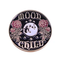 children are playing under the moon enamel pin wrap clothes lapel brooch fine badge fashion jewelry friend gift