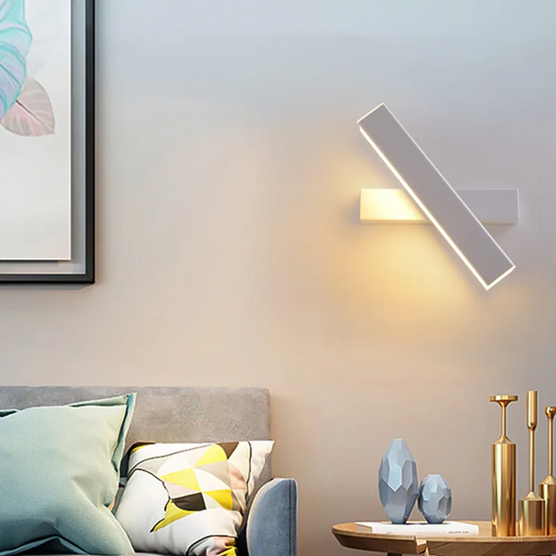 

Nordic AC86-256V LED Wall Lamp Indoor Modern Minimalist Bedside light Stair Bedroom Bar Restaurant Hallway Living Room Sconce