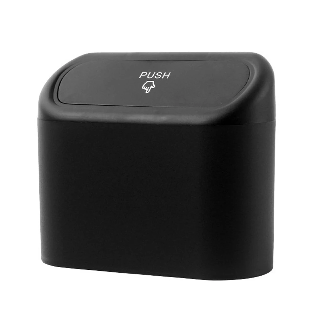 

Hanging Mini Car Trash Can Wastebasket Trash Auto Waste Bin Flip Case Car Trash Can Auto Storage Bin Accessories