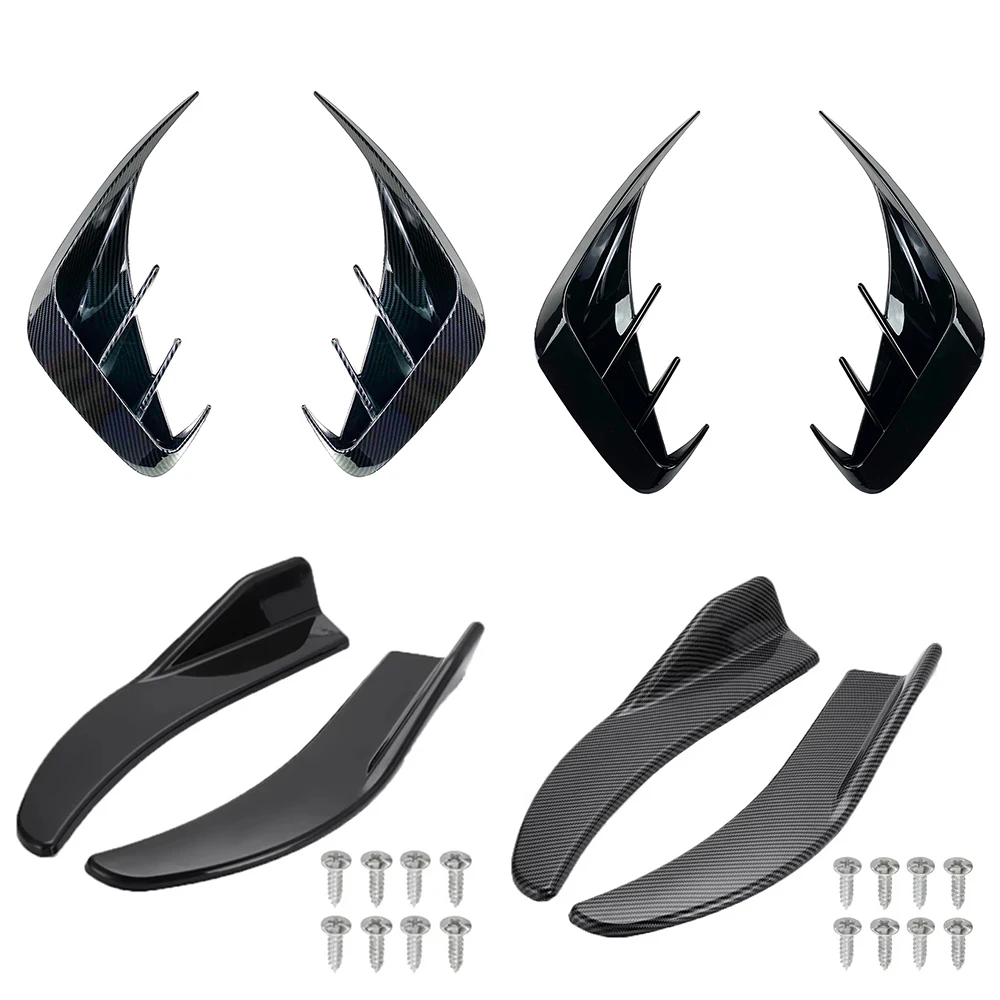 Автомобильный спойлер на бампер задняя губа боковая юбка с защитой от