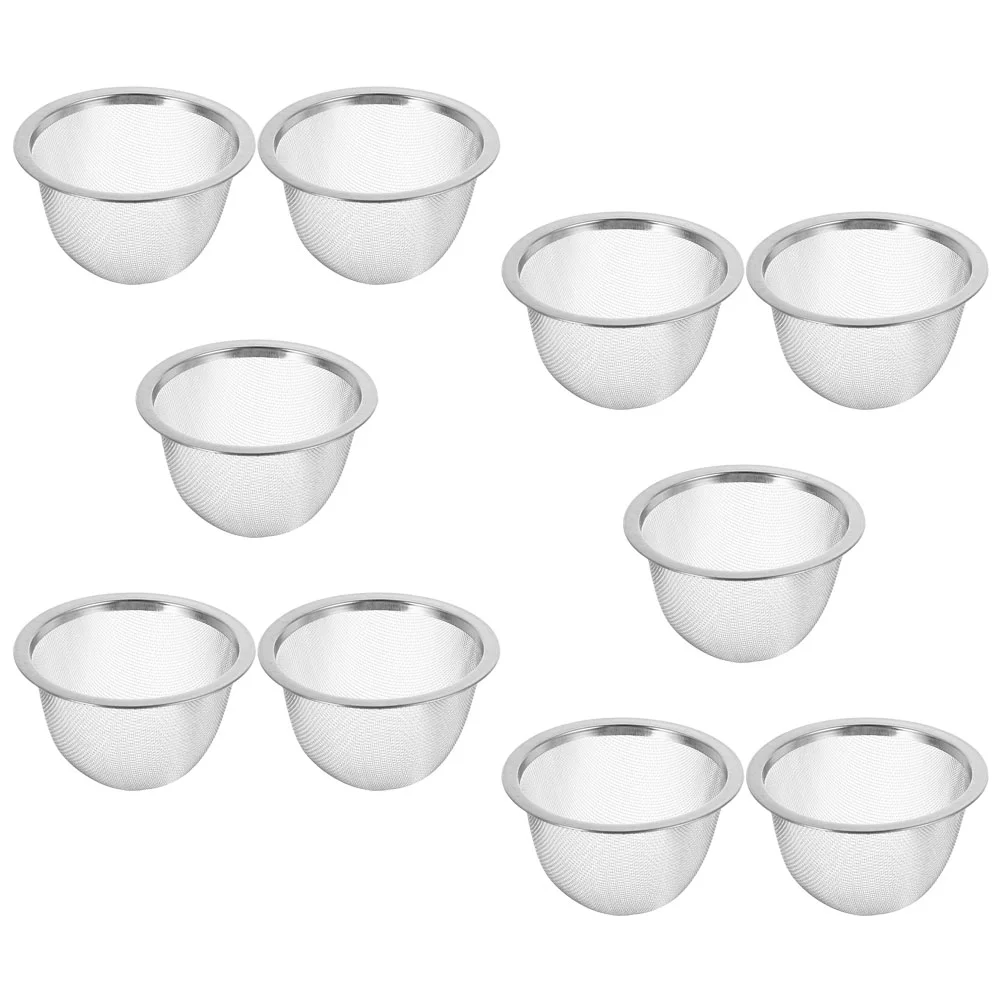 10 шт. фильтры заварочный чайник для рассыпного листового Ситечка ситечко заварки