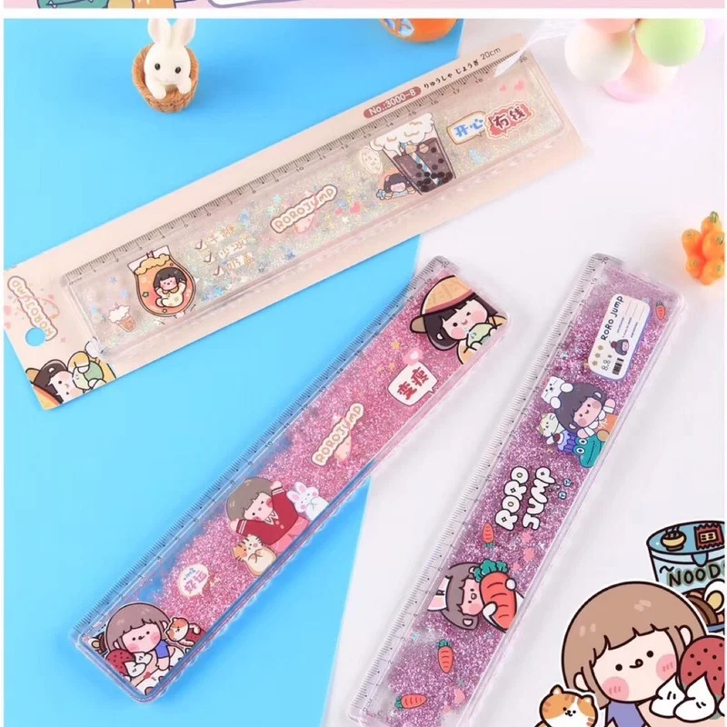 

Ruler Japanese Cartoon Cute Student Measuring 20Cm Frosted Stationery