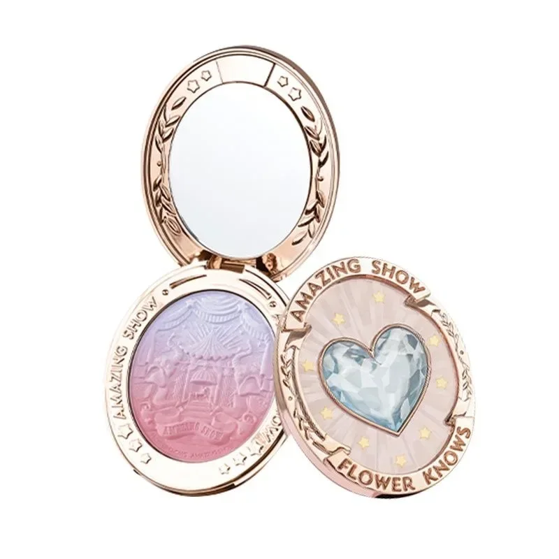 Цветочные цирковые Румяна для макияжа градиентные румяна хайлайтер лица