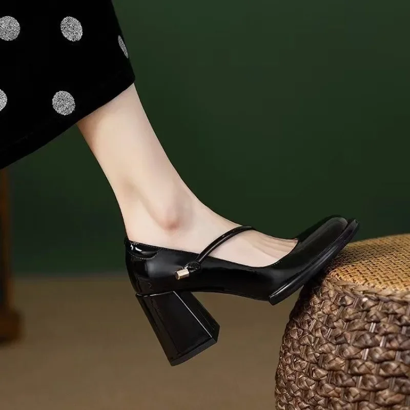 Туфли-лодочки женские на платформе и высоком каблуке винтажные Туфли Мэри Джейн