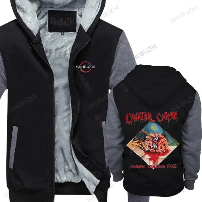 

Cannibal Corpse Hammer Smashed Face Death Metal Chris Barnes New fleece hoody Men warm coat hoodies New Arrival Men thick coat