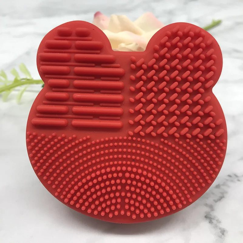 Creative Makeup Brush Cleaner Washing Pad Cleaning Mat Cosmetic Universal Make Up Tool Scrubber Box Beauty |