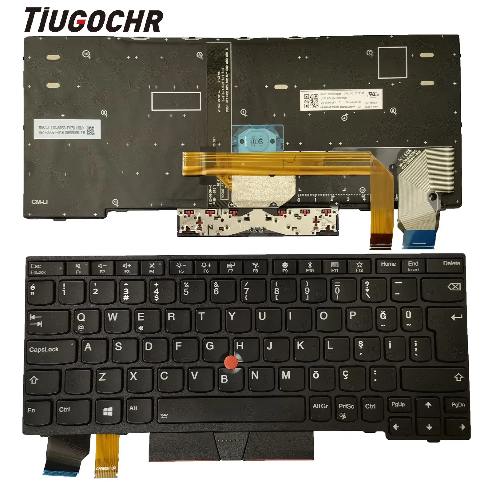 

TR Turkish NEW For Lenovo Thinkpad X280 (20KF 20KE) A285 X395 X390 Backlit Keyboard