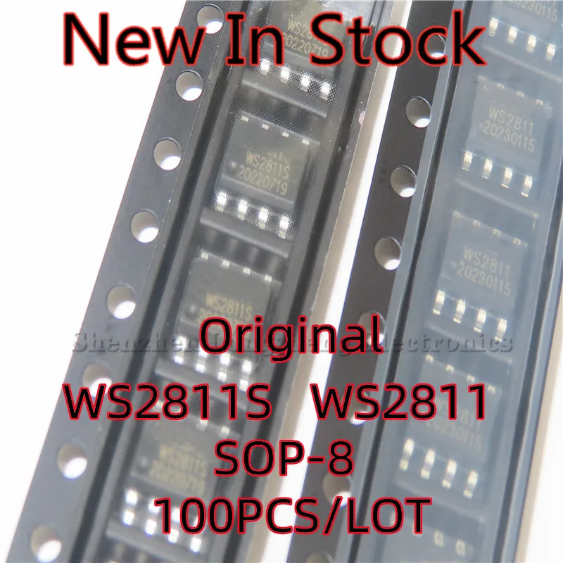 

100PCS/LOT WS2811 WS2811S SOP-8 SMD LED power driver chip New In Stock Original Quality 100%