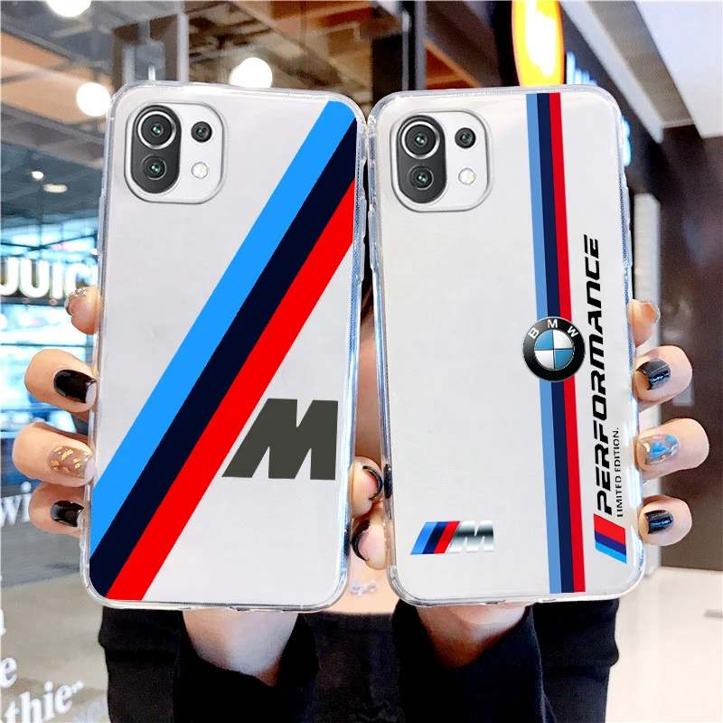 

Luxury BMW-M-Power For Xiaomi 13 Lite 12T 12S 12 11 Ultra 11T 10T 9 Pro 5G Transparent Phone Case Soft Cover