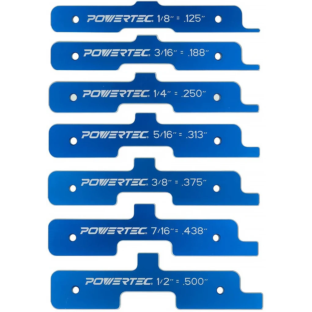 

7PCS/set Precision Router Table Setup Bars Woodworking Aluminum Alloy Distance Gauges Block Set Step Hand Tools with Case