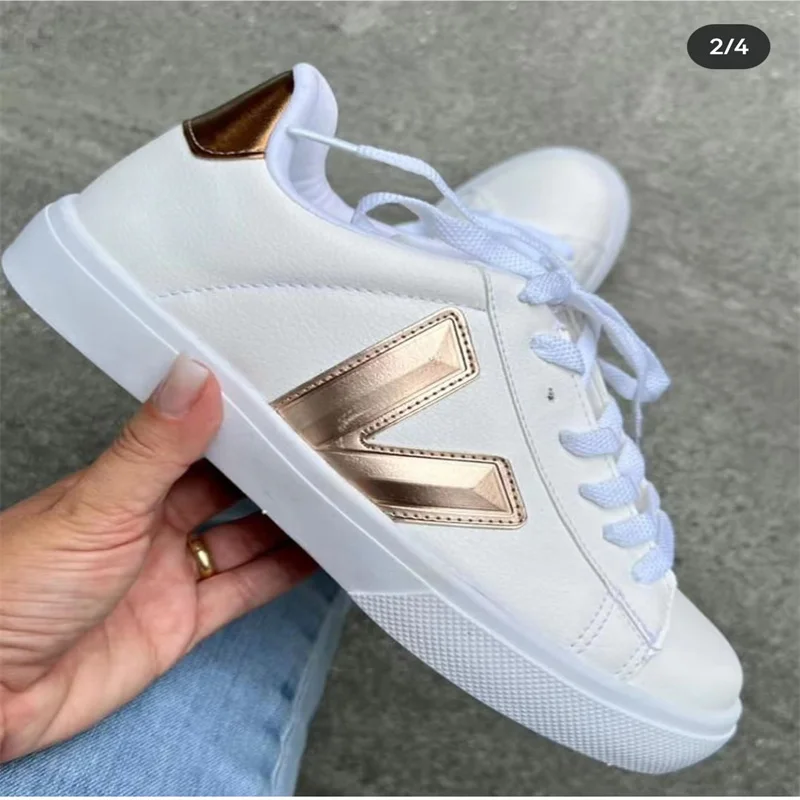 Ladies Designer Flat Sneakers 2023 Spring Fashionable Cross Laces Comfortable Women Vulcanized Shoes Walking Shoes Zapatos Mujer