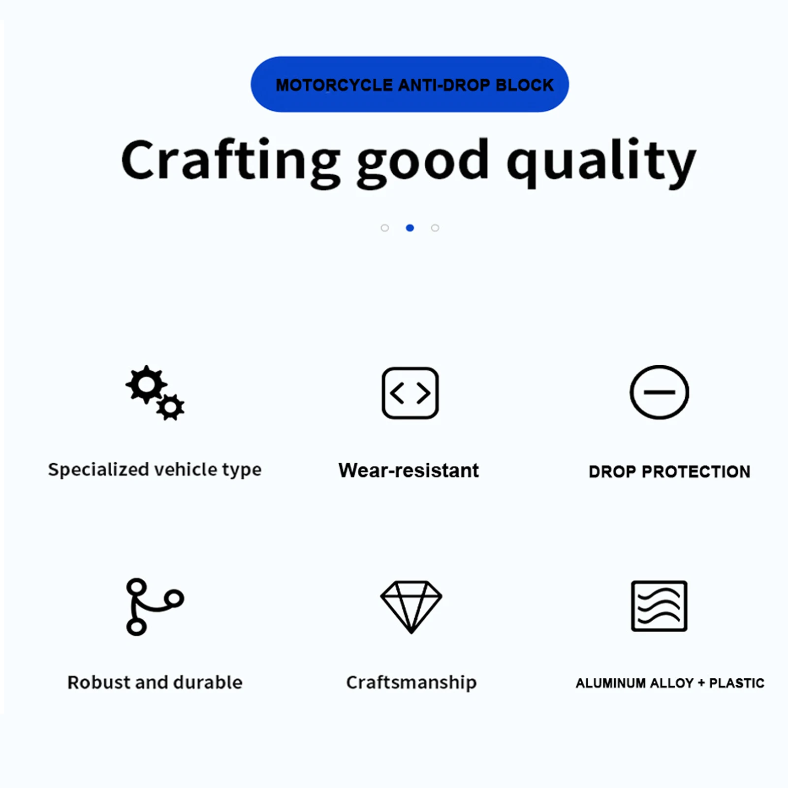 Общий мотоцикл диаметром 22/25 мм бампер с защитой от падения декоративный блок