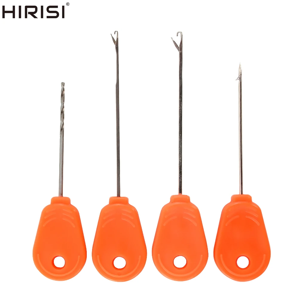 Hirisi 4pcs Carp Fishing Bait Needle With Box Fishing Bait Tools Fishing Accessories BT05