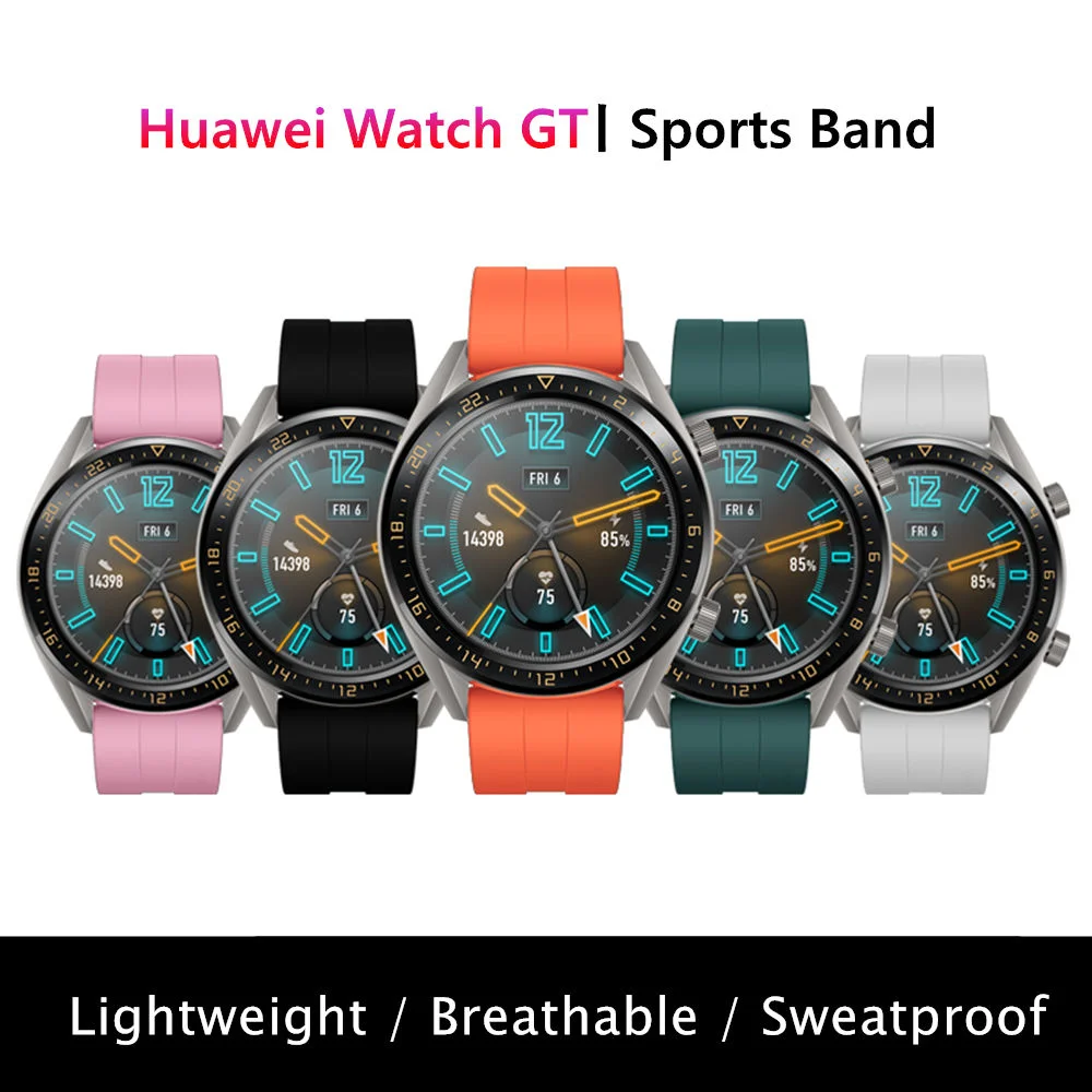 

Huawei Watch GT 2 Strap for Galaxy watch 46mm samsung Gear S3 Frontier silicone 22mm watch band amazfit bip Bracelet Gear S 3 46