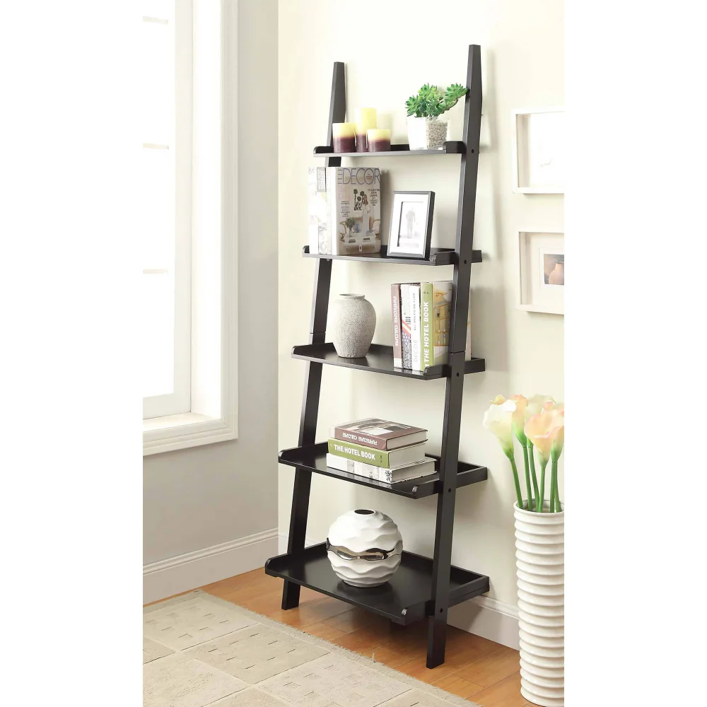 

Convenience Concepts American Heritage Bookshelf Ladder, Black