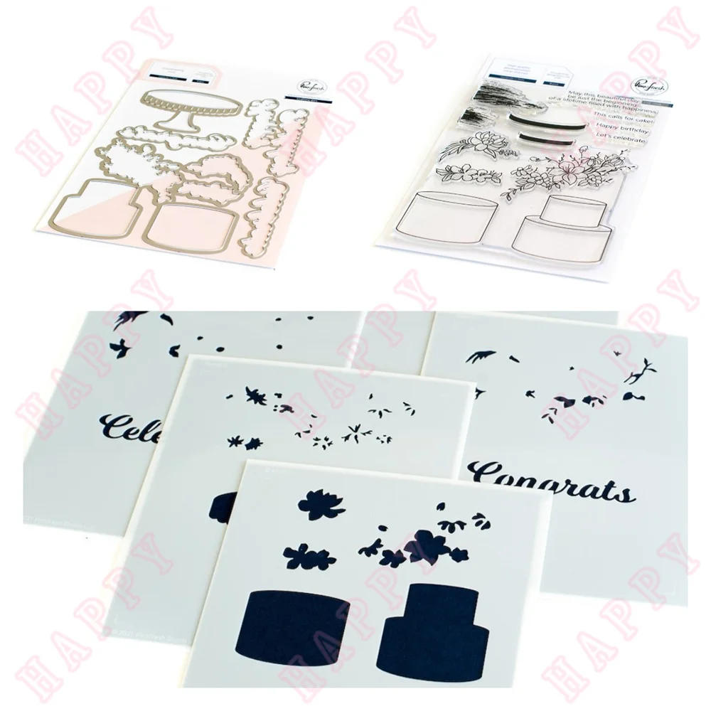 

Explosive Models 2022 New Celebrate in Style metal Cutting Die Stamp Stencils Scrapbook Diary Decoration Diy Greet Card Molds