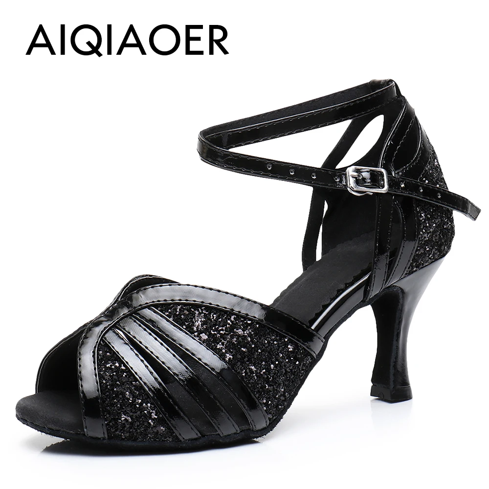 Сандалии женские для латиноамериканских танцев летние босоножки с вырезами и