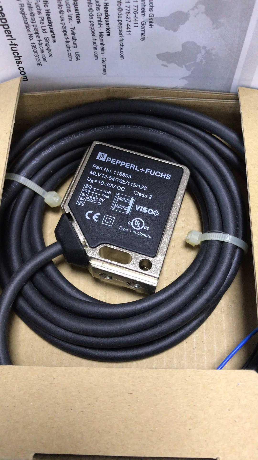 MLV12-54/76b/115/128 двойной фотоэлектрический датчик Fu P + F новый оригинальный подлинный