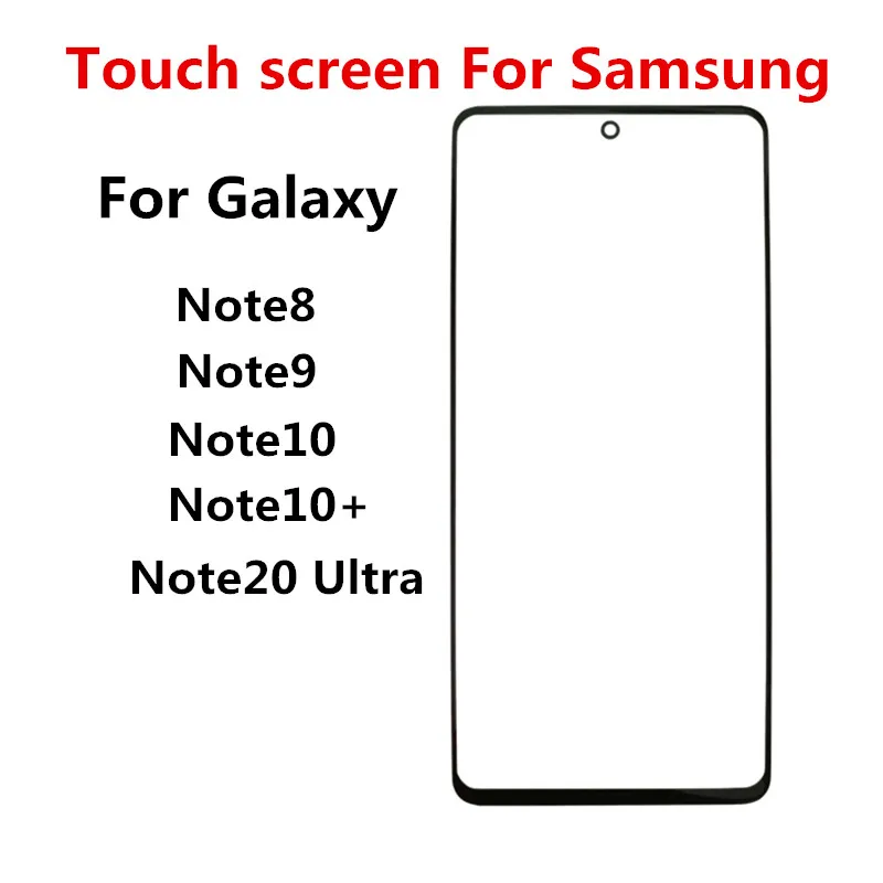Note20 Outer Screen For Samsung Galaxy Note 8 9 10 Plus 20 Ultra Front Touch Panel LCD Display Glass Repair Replace Parts