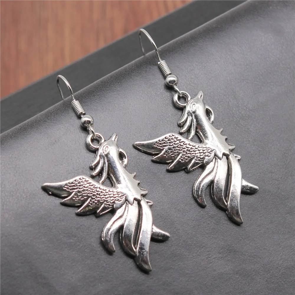 Серьги-подвески в стиле ретро простые модные ювелирные украшения с кулоном виде