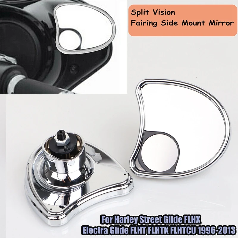 Хром крыло летучая мышь внутренняя обтекатель боковые зеркала с комплектом