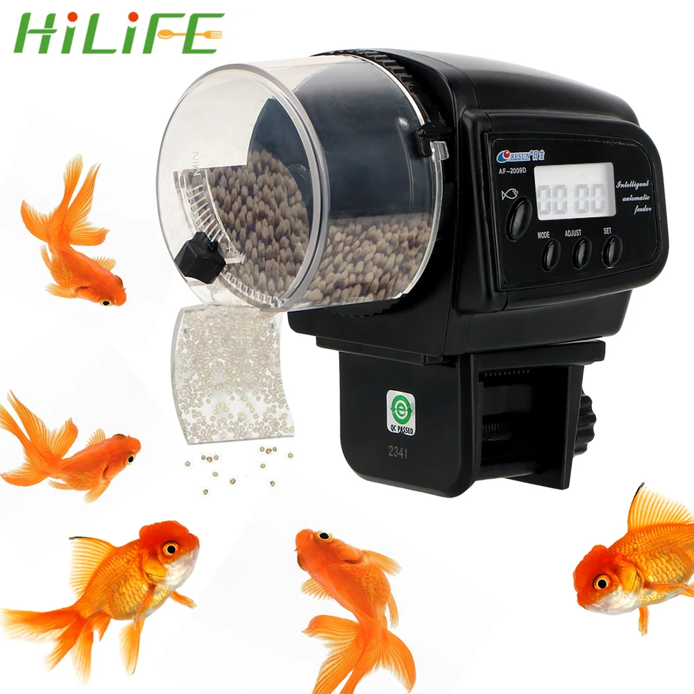 

Auto Feeders Aquarium Fish Feeder LCD Display 100ML With Timer Feeding Dispenser Tool For Aquarium Fish Tank