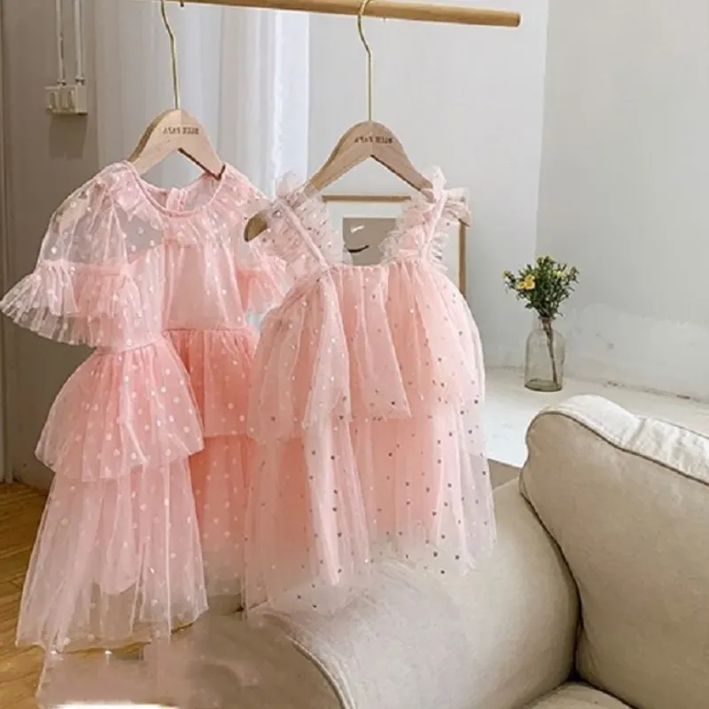 

Baby Girl Princess Sequins Tutu Dress New Child Bling Layered Tulle Vestido Party Wedding Pageant Birthday Baby Clothes 2-7Y