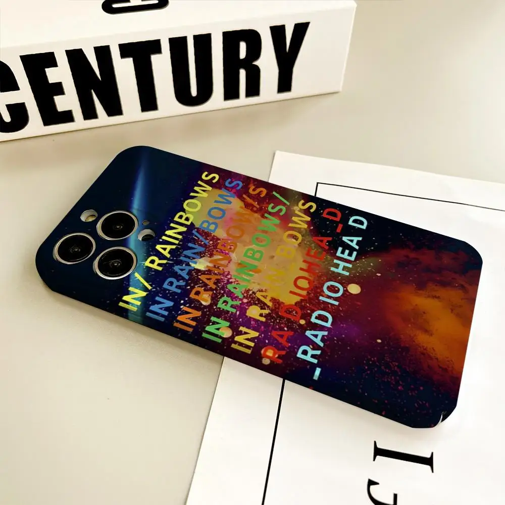 Фото Чехол для телефона R-Radiohead Band Rainbow для Xiaomi 13 11 12 Pro Poco Redmi Note 14 10 K30, глянцевый HD в твердом переплете, пленочный корпус №1
