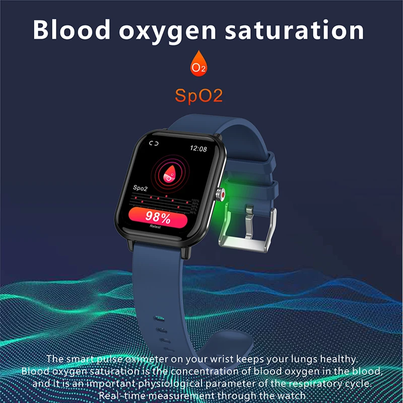 2022 Newest Smartwatch Body Temperature Detection Fitness Sports Watches Bluetooth Weather Forecast IP68 Waterproof Smart Watch