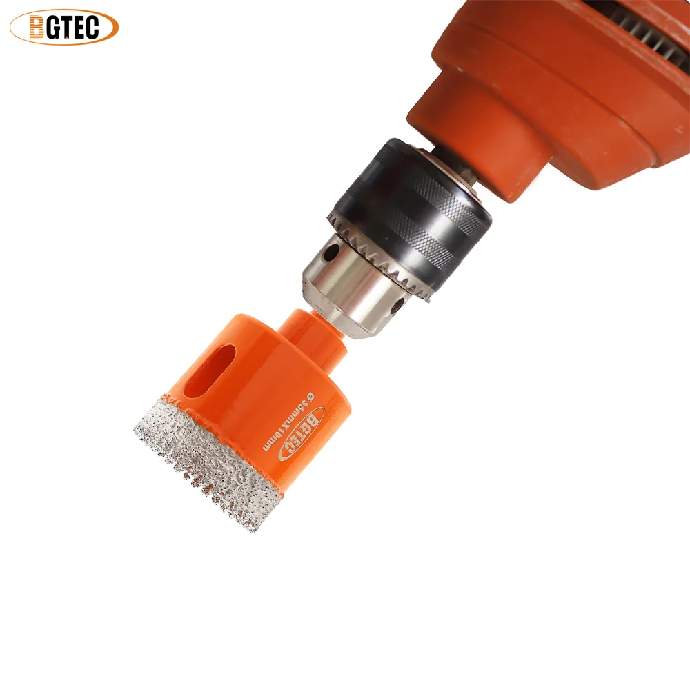 BGTEC EVA Box 11 шт. треугольные 6/8/10/20/25/28/32/45/50/65 мм алмазные сверла + 35 коническая фаска