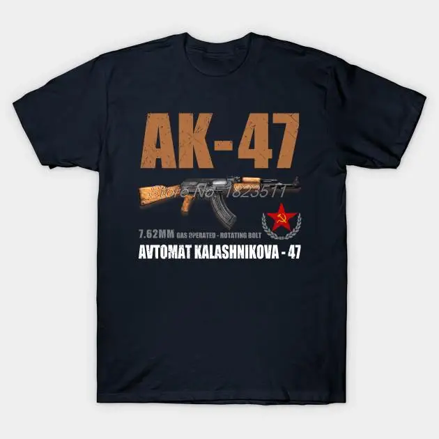 AK-47 Avtomat Kalashnikova русская Футболка мужская футболка Новая Мужская хлопковая