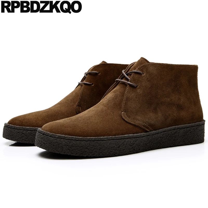 Short Lace Up Skate Shoes Hip Hop Men Sport Booties Boots Flats Trainers